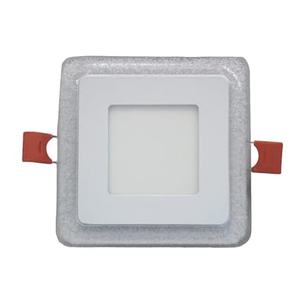 6 Watts Decorative LED Light, Jelly Type Square Panel Light, Ceiling Light, 3D Effect Lighting Double Color