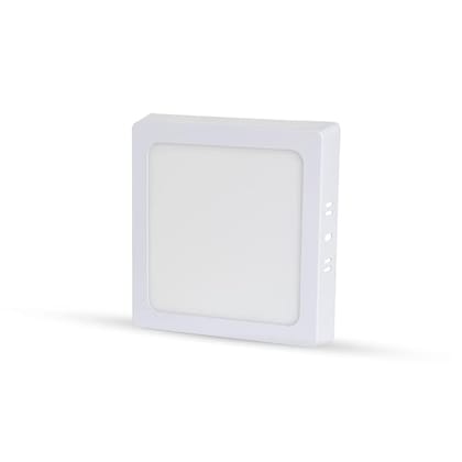 D'Mak Surface Mounted LED Light for Ceiling, 22-Watt Panel Light with IP50 Dust Proof, White Light for Indoor Use at Home and Office, Fancy Square LightsPack of 1, metal