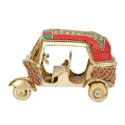 Kartique Brass Auto Rickshaw Indian Collection of Handicraft Items Home