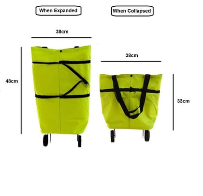 Best Collection Foldable Shopping Trolley Carry Bag for Vegetables