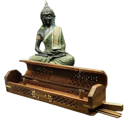 Sheesham Wooden Incense Stick Box Holder Dhoop Stand