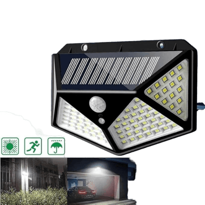 Solar Lights for Garden 100 LED Motion Sensor Security Lamp for Home,Outdoors Pathways | Bright Solar Wireless Security Motion Sensor 100 Led Night Light