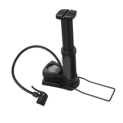 Mini Foot Pump Inflator for Electric Bike and Car, Black | Foldable | Easy Operation