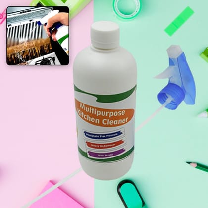 Kitchen Cleaner Spray for Oil & Grease on Stoves (Approx 500ml, Non-toxic)