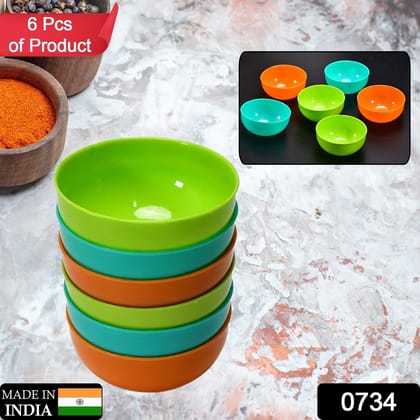 Soup Bowls for Daily Kitchen Use (6 Pcs) | Assorted Colour