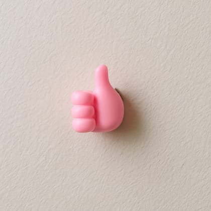 Pink Multifunctional Multi functional Hand Shape Wall Clip Hanger Keys Cable Holder