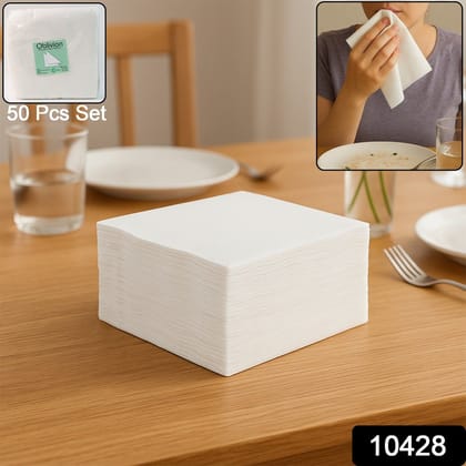 Soft & Absorbent Disposable Tissue Paper / Napkins Set (50 Pc)