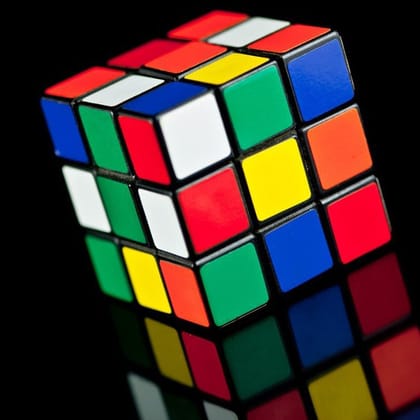 Plastic Fancy 3x3 Small Cube Puzzles Game - 2 Pieces (Multicolour) Plastic Fancy 3x3 Small Cube Puzzles Game - 2 Pieces (Multicolour)