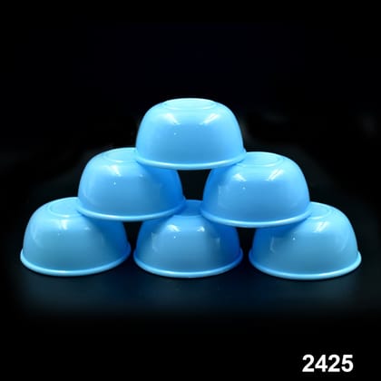 Small Plastic Bowl Set, Microwave Safe Unbreakable, Set of 6 | Assorted Colour