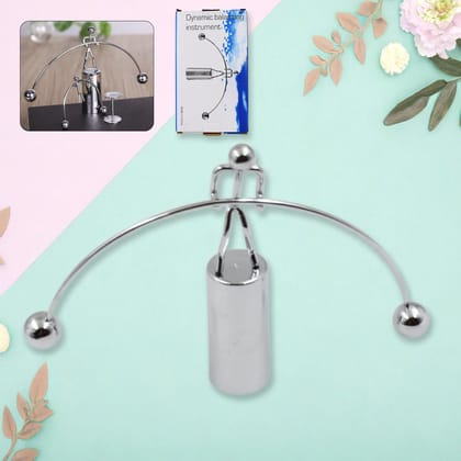 Mini Steel Balance Toy, Decoration Pendulum Newton Cradle Balance Ball Tumbler Desk Toy Metal Man Home Home Decoration Crafts