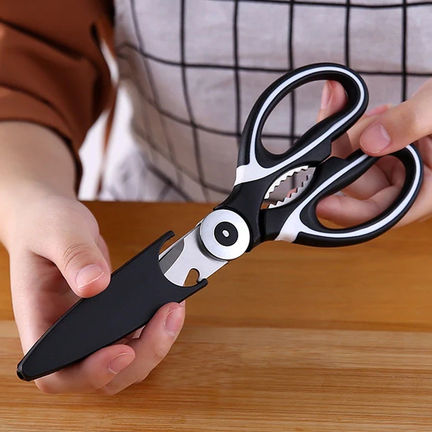 3-in-1 Multi-Function Kitchen Tool for Veggies, Fruit, Cheese & Meat with Bottle Opener