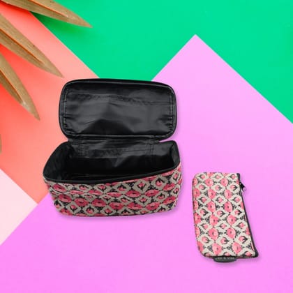 Decor Travel Makeup Bag with Small pouch Portable Organizer Makeup Cosmetic Train Case Large Capacity for Cosmetics Makeup Brushes and Toiletry Jewelry for More Storage Decor Travel Makeup Bag with Small pouch Portable Organizer Makeup Cosmetic Train Case Large Capacity for Cosmetics Makeup Brushes and Toiletry Jewelry for More Storage