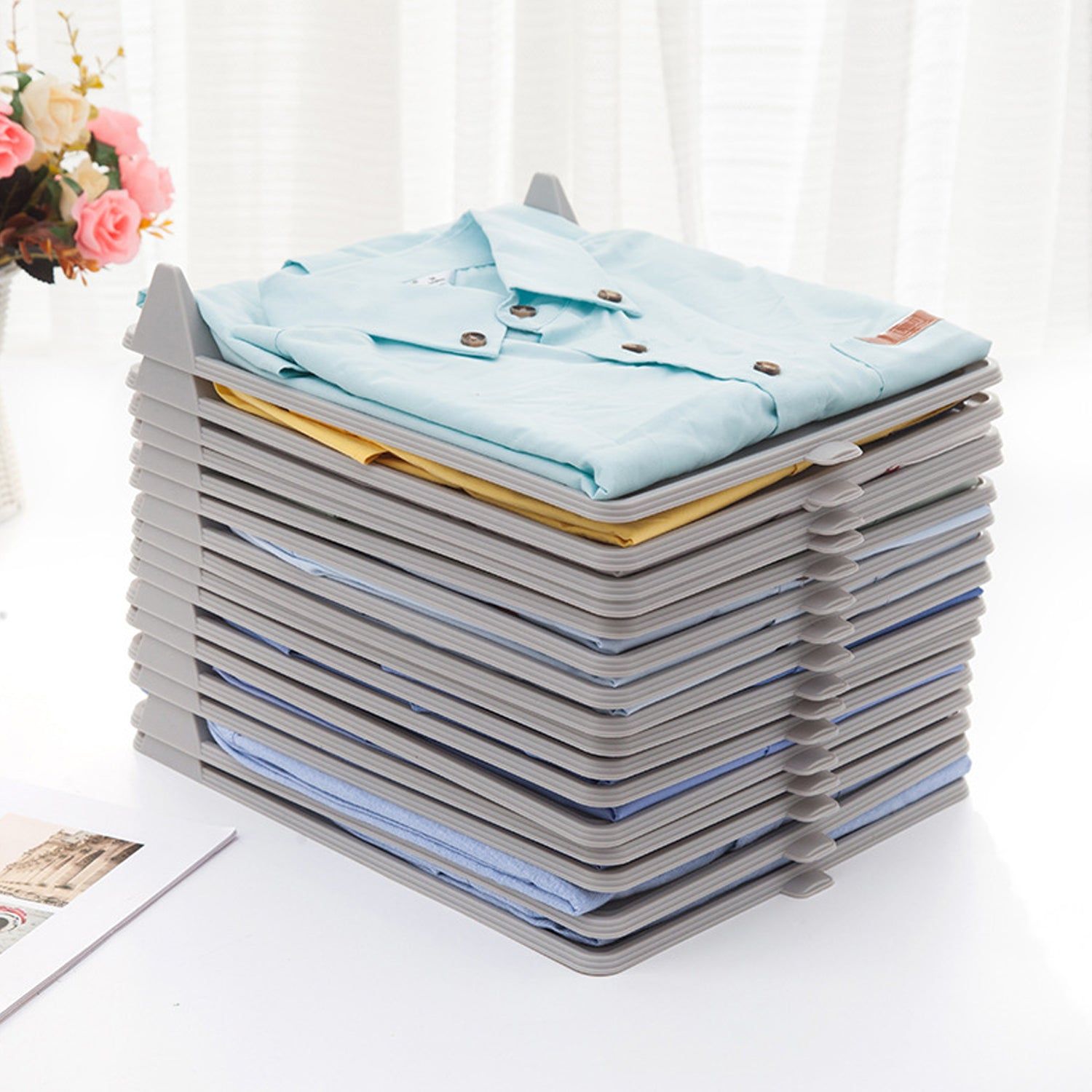 Cloth Organizer – Ideal for Household & Ironing Shops for Neat Fabric Storage (1 Pc, MOQ :-10)