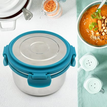 Miracle Solo round Lunch box High Grade Stainless Steel Double Wall Insulated 300ML Food Container 4 Lock Clip Leak Proof Lid, Best Return Gift for Any Occasion (1 Pc) Miracle Solo round Lunch box High Grade Stainless Steel Double Wall Insulated 300ML Food Container 4 Lock Clip Leak Proof Lid, Best Return Gift for Any Occasion (1 Pc)