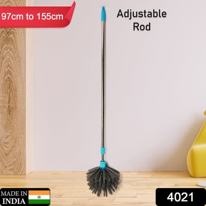 Extendable Stainless Steel Cobweb Brush for Ceiling, Lights, Fans & Home Dusting
