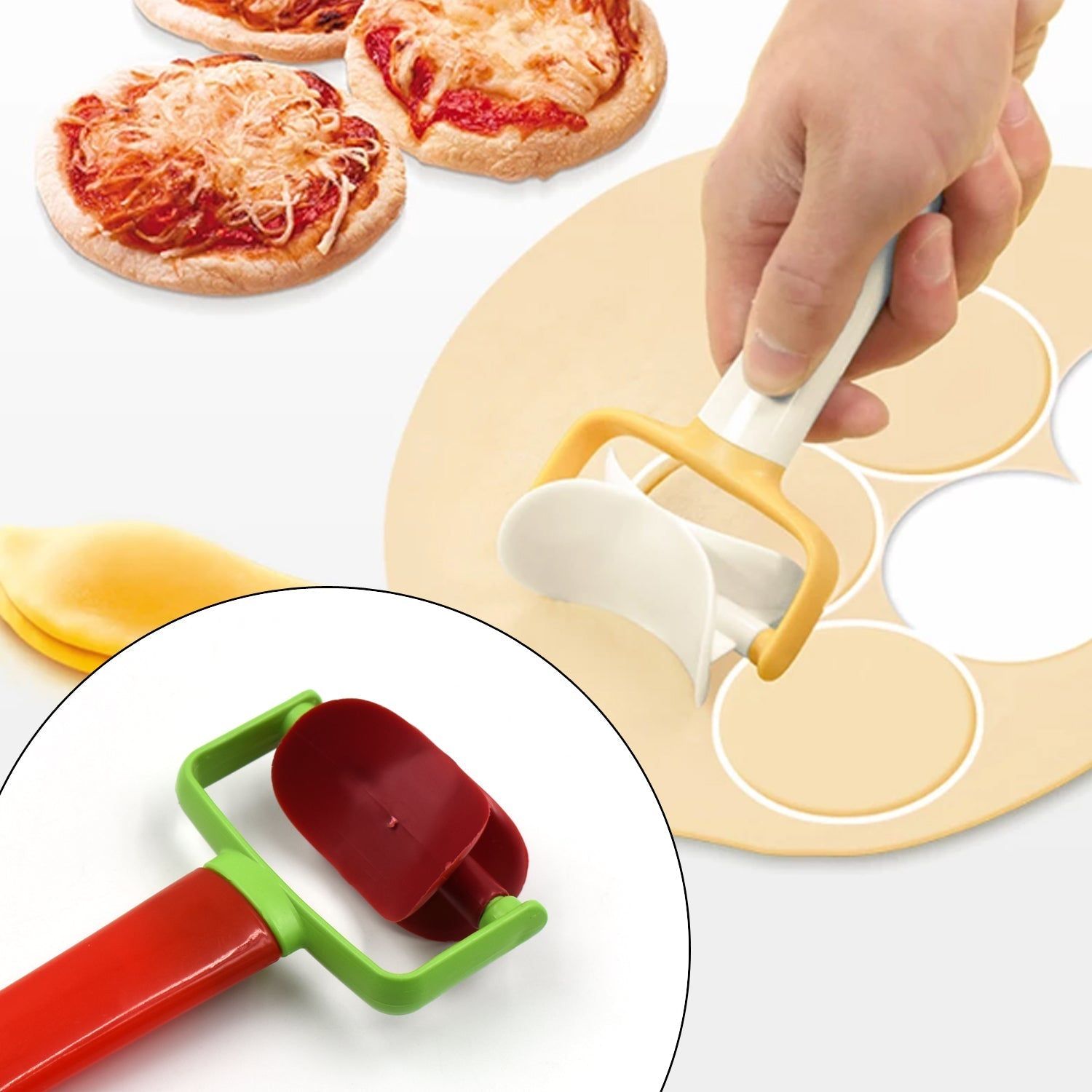 Cookie Rolling Cutter used in all kinds of household and kitchen places for making cookies and stuff.