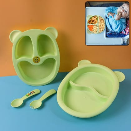 Premium 4-Piece Kids Mealtime Feeding Set | Assorted Colour