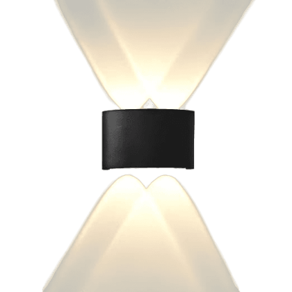 Wall Lights - 4W IP65 Waterproof Wall Lamp –2 Way Exterior Wall Light for Decoration| Up Down Light for Balcony | Outdoor Wall Lights for Elevation,Garden & Patio Lights -(Warm White)-Pack of 1_assorted colour