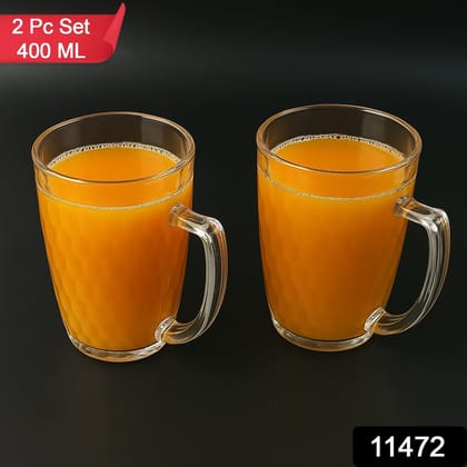 Apex Mocktail Mug Glass (2 Pc Set / 400 ML) | Assorted Colour