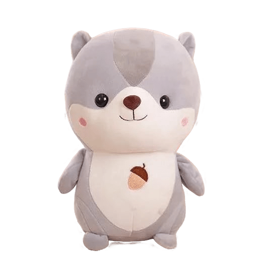 A Little Swag Chubby Baby Squirrel Soft Toys 25 cm, Plush Animal Figure Stuffed Teddy Bear for Girls, Boys, Kids, Birthday Gift, Home Decor_assorted colour