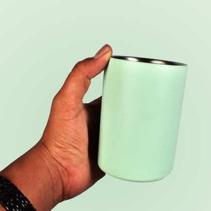 Vacuum Glass 304 Stainless Steel Home Office Lidless Anti-Scald Water Cup Drink Mug, Tumbler | Assorted Colour