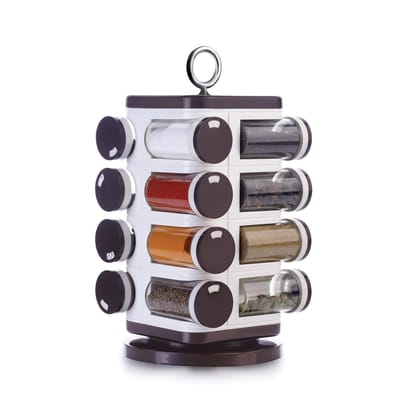 Ganesh Multipurpose Revolving Spice Rack With 16 Pcs Dispenser each 100 ml Plastic Spice ABS Material 1 Piece Spice Set 1 Piece Spice Set (Plastic) Ganesh Multipurpose Revolving Spice Rack With 16 Pcs Dispenser each 100 ml Plastic Spice ABS Material 1 Piece Spice Set 1 Piece Spice Set (Plastic)
