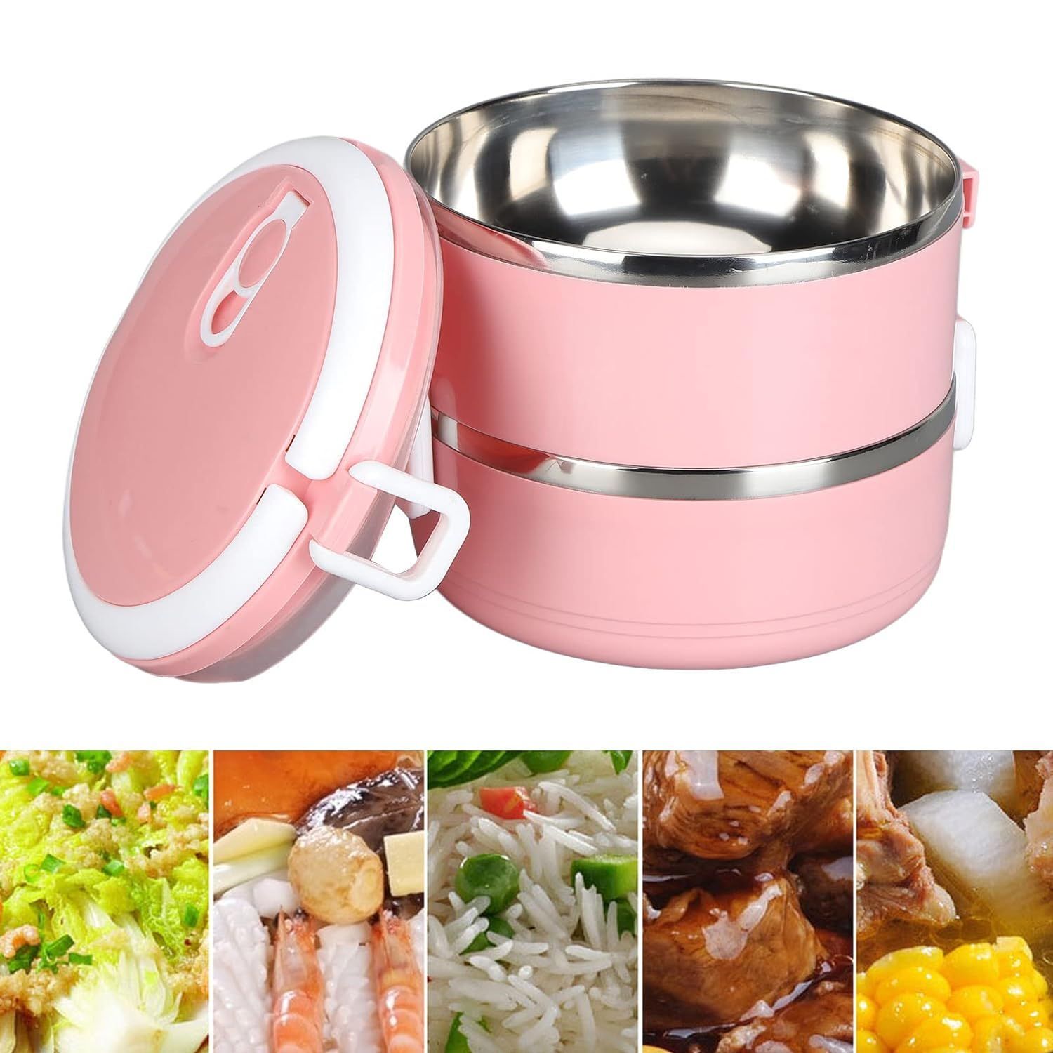 Doraemon 2layer Lunch Box Steel High Quality 2 Layer Tiffin Box For Home , Office & School Use