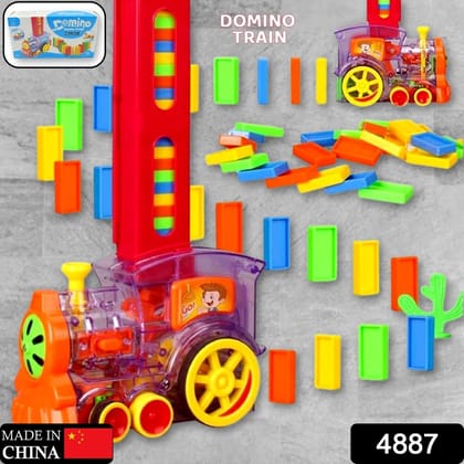 Transparent Funny Train Engine Block Set – 60-Piece Music & Lights (Batteries Not Included)