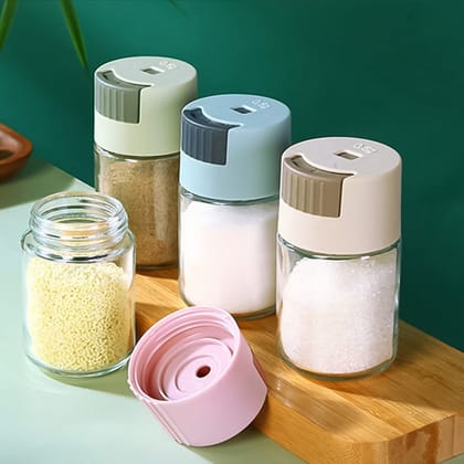Adjustable Spice Dispenser Glass Jar(1 Pc) Adjustable Spice Dispenser Glass Jar(1 Pc)