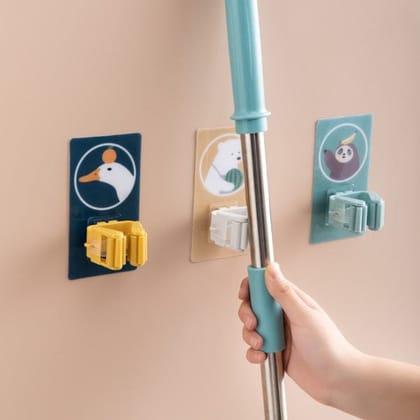 Magic Sticker Series Self Adhesive Mop and Broom Holder Magic Sticker Series Self Adhesive Mop and Broom Holder