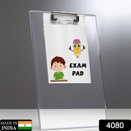 Transparent Premium Exam Pad with Centimeter Measuring Side for Students Transparent Premium Exam Pad with Centimeter Measuring Side for Students