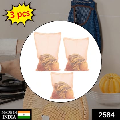 Fridge Bags for Fruits and Vegetables with Zip Net (Multicolour) Fridge Bags for Fruits and Vegetables with Zip Net (Multicolour)