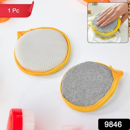 Double Side Dishwashing Sponge Dish Washing Brush (1 Pc) Double Side Dishwashing Sponge Dish Washing Brush (1 Pc)