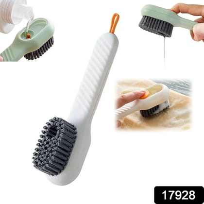 Multifunctional Scrubbing Brush with Liquid / Soap Dispenser, Cleaning Brush with Liquid / Soap Dispenser, Shoe Brush for Cleaning, Cloth Cleaning Brush with Handle&nbsp;Liquid Shoe Brush For Shoe Clothes (1 Pc)