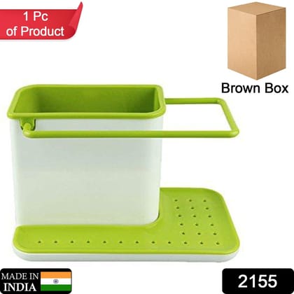 3-in-1 Plastic Sink Stand for Kitchen Use
