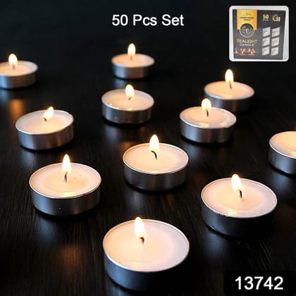 Tealight Candles Set, Smokeless Candles, Diwali (50 Pcs set)