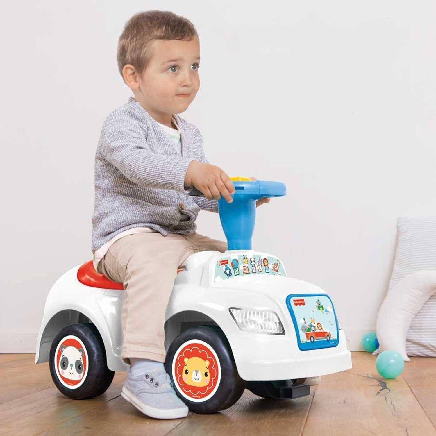 Kids City Ride-On Push Car โ Backrest & Musical Horn for Toddlers (Boys & Girls)