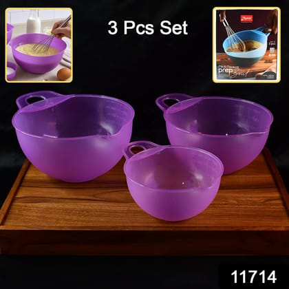 Apex Mix & Measure Prep Bowl Set – 3 Pieces | Assorted Colour