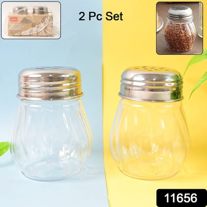 Apex Oregano & Chilli Flakes Dispenser Set – 2 Pcs Plastic Spice Shaker with Stainless Steel Lid Apex Oregano & Chilli Flakes Dispenser Set – 2 Pcs Plastic Spice Shaker with Stainless Steel Lid