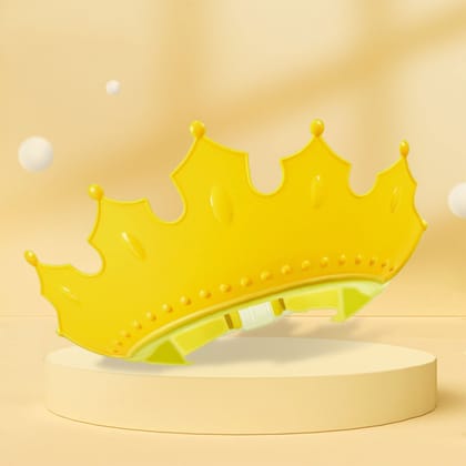Crown Baby Shower Cap Adjustable Crown Baby Child Protection, Eye Protection, Ear Protection, Adjustable Swim Cap, Waterproof and Adjustable for Kids and Babies