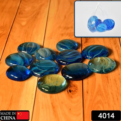 Glass Gem Stone, Flat Round Marbles Pebbles for Vase Fillers, Attractive pebbles for Aquarium Fish Tank.