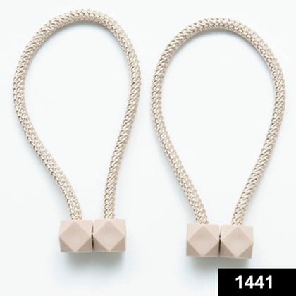 Home Magnetic Curtain Tiebacks, Straps, Buckle, Clips Rope Straps Window Curtain Bracket Decoration (2 Pc)