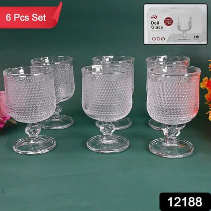 Juice water Glass Tumbler, Water glass (Set of 6 pcs / 185 ML) | Assorted Colour