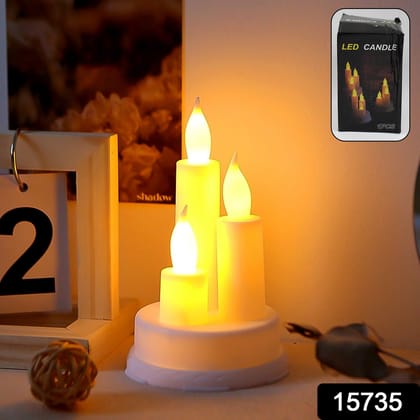 LED Taper Candles, Diwali (1 Pc)