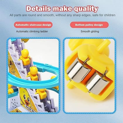 LALA Small Duck Climb Stairs Toy Roller Coaster with Flashing Lights & Music (3 Ducks) LALA Small Duck Climb Stairs Toy Roller Coaster with Flashing Lights & Music (3 Ducks)