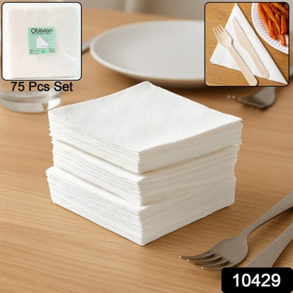 Soft & Absorbent Disposable Tissue Napkins  / Paper (75 Pc)