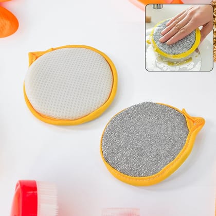 Double Side Dishwashing Sponge Dish Washing Brush (1 Pc) Double Side Dishwashing Sponge Dish Washing Brush (1 Pc)