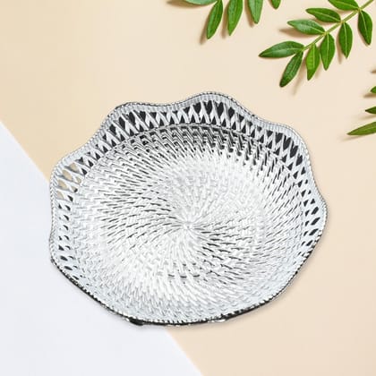Round Traditional Multipurpose Mukhwas Serving Tray – Decorative Platters (1 Pc) | Assorted Colour