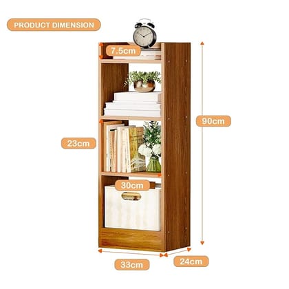 3 Layer Engineered Wood Multipurpose Rack Bookshelf Storage Organizer Stand