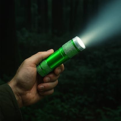 Super-Bright Mini 9 LED Bulb Pocket Torches - Small Torch Flashlight for Camping, Hiking, DIY, Travelling, Outdoors and More&nbsp;3 Battery operated (Battery not included / 1 pc)